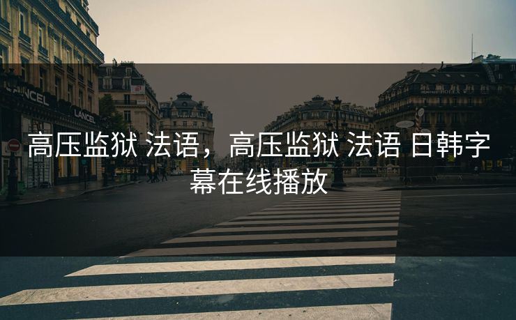 高压监狱 法语，高压监狱 法语 日韩字幕在线播放